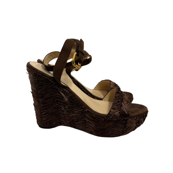 Prada Open-Toe Heel Wedges - Picture 1 of 7
